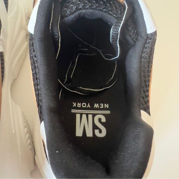 SM New York Womens White Black Tan Platform Fashion Athletic Sneakers Size 6 - Picture 6 of 7